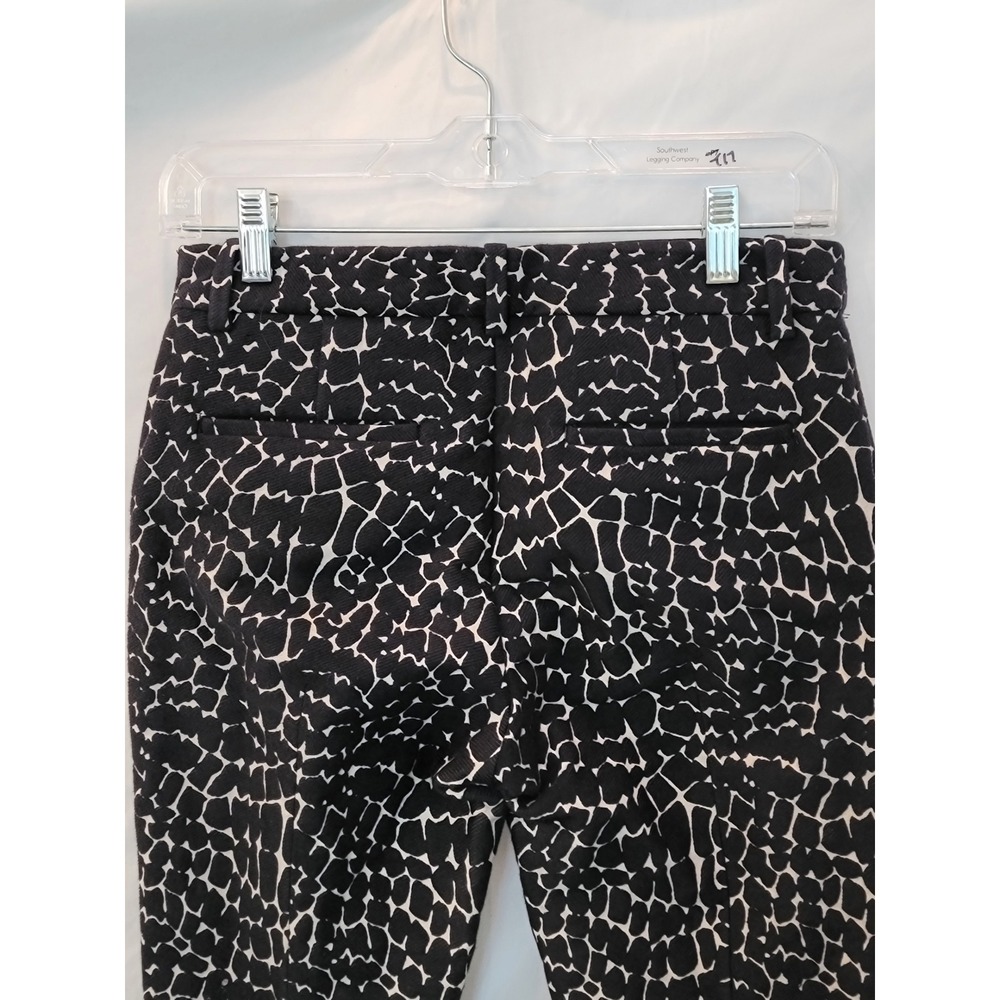 Tomorrowland Collection Black White Abstract Print Slim Side Zip Pants Size 34 - Picture 4 of 9